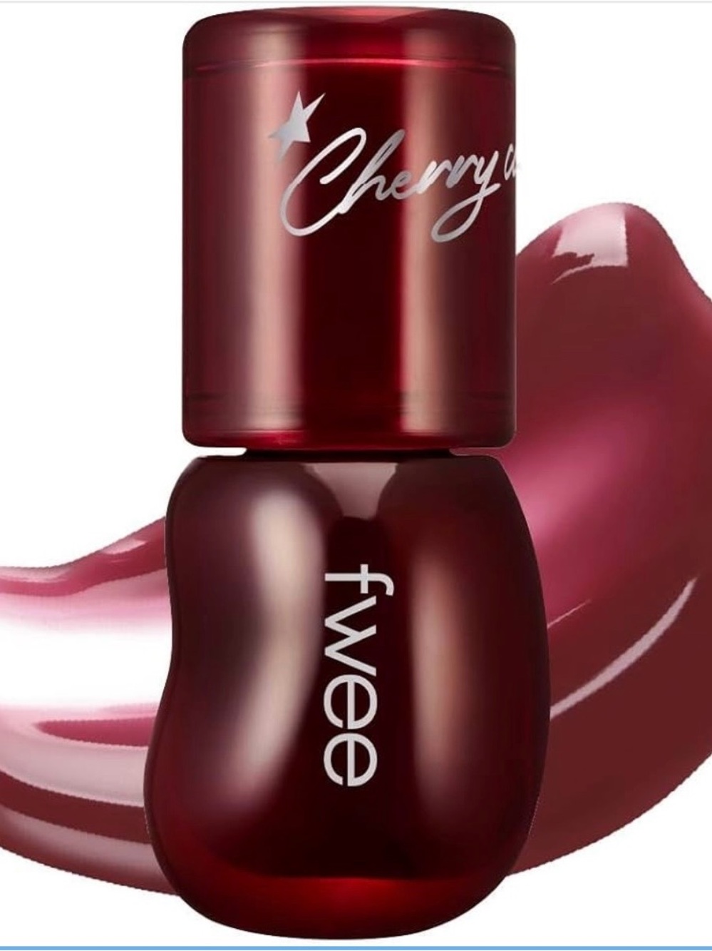 fwee Cherry Wine Lip Tint — Deep Berry Red